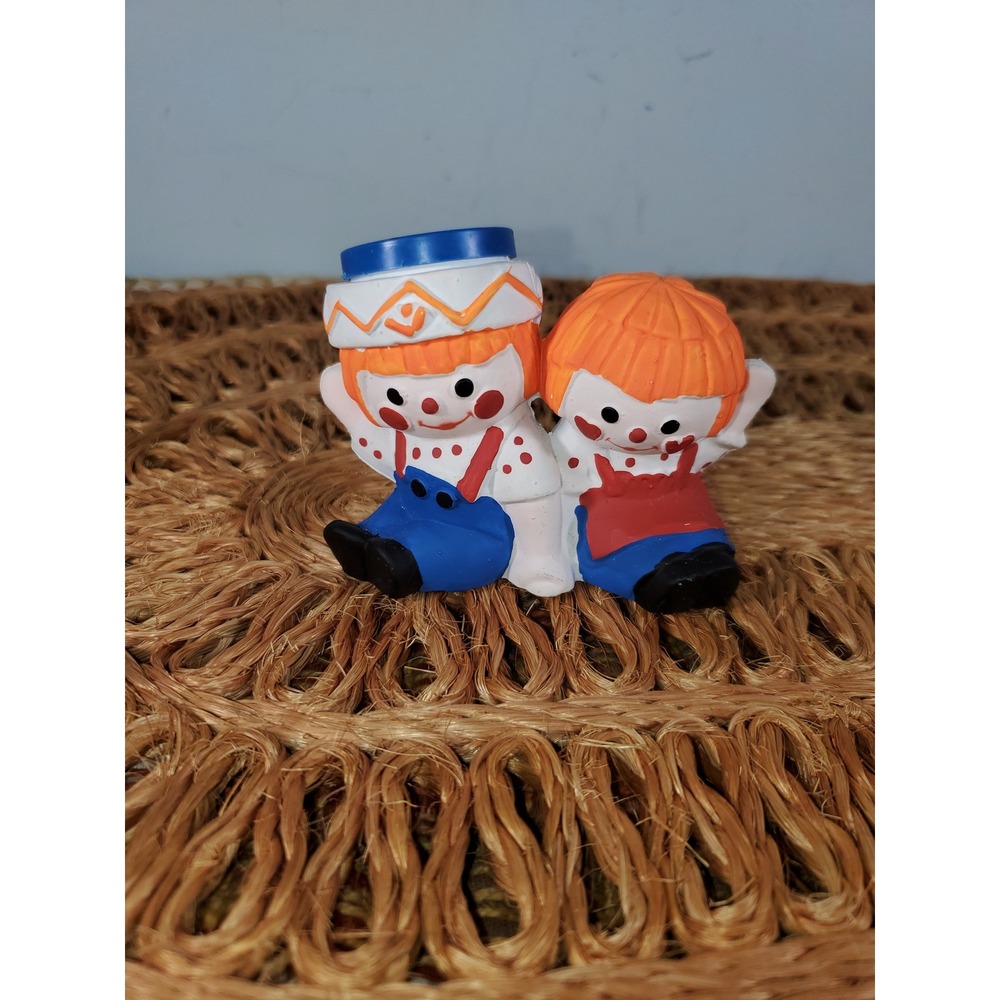 Vintage 1975 Dan & Dee Toothpick Holder Boy and Girl Figurine DDI Original Box